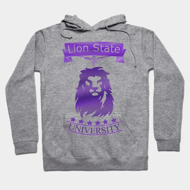 Lion State University Campus and College Hoodie by phughes1980